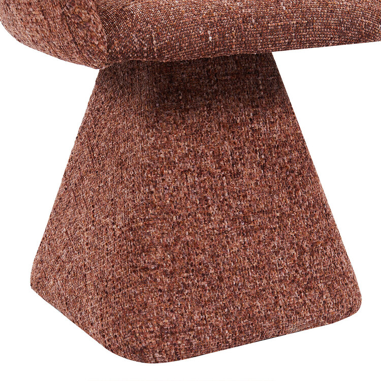 Esszimmerstuhl Lenn drehbar Chenille kupfer