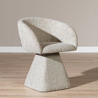 Esszimmerstuhl Lenn drehbar Chenille taupe