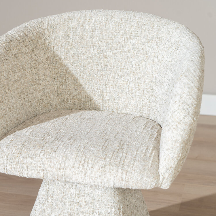 Esszimmerstuhl Lenn drehbar Chenille taupe