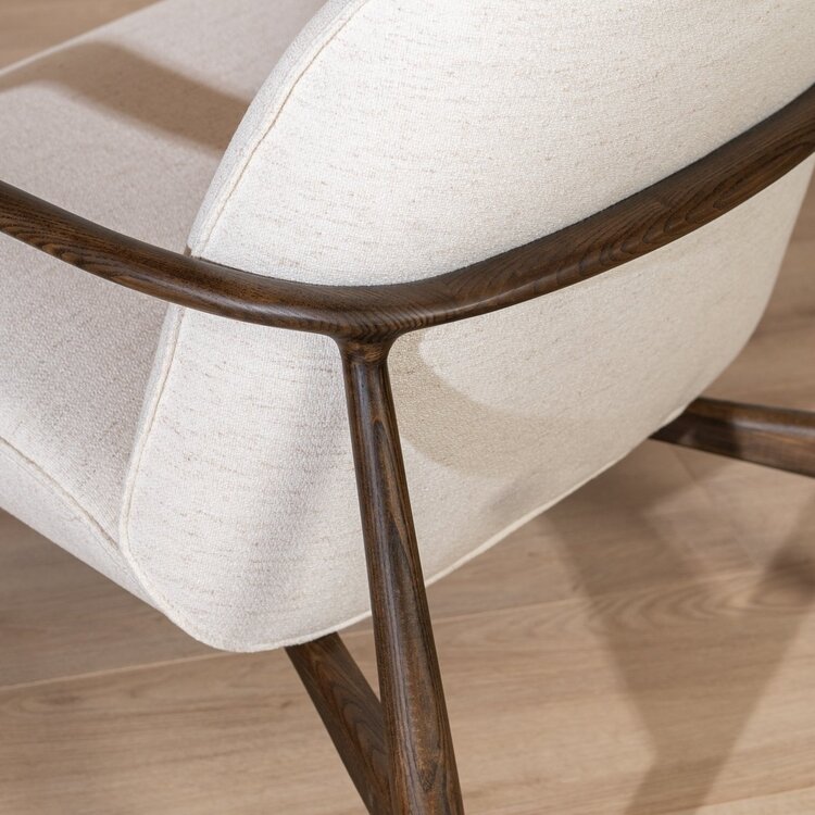 Sessel Vidar Leinen Off white