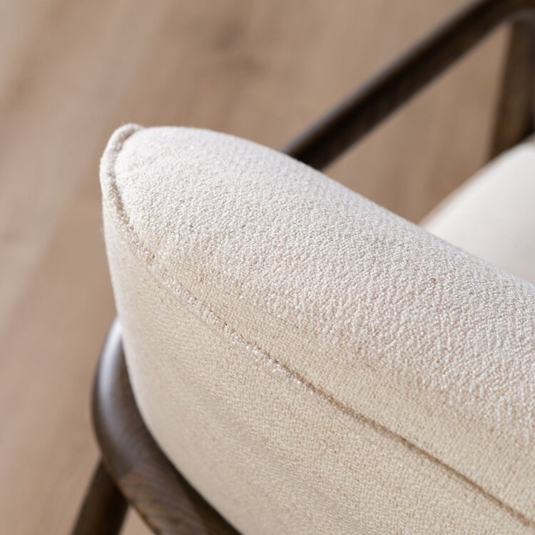 Sessel Vidar Leinen Off white