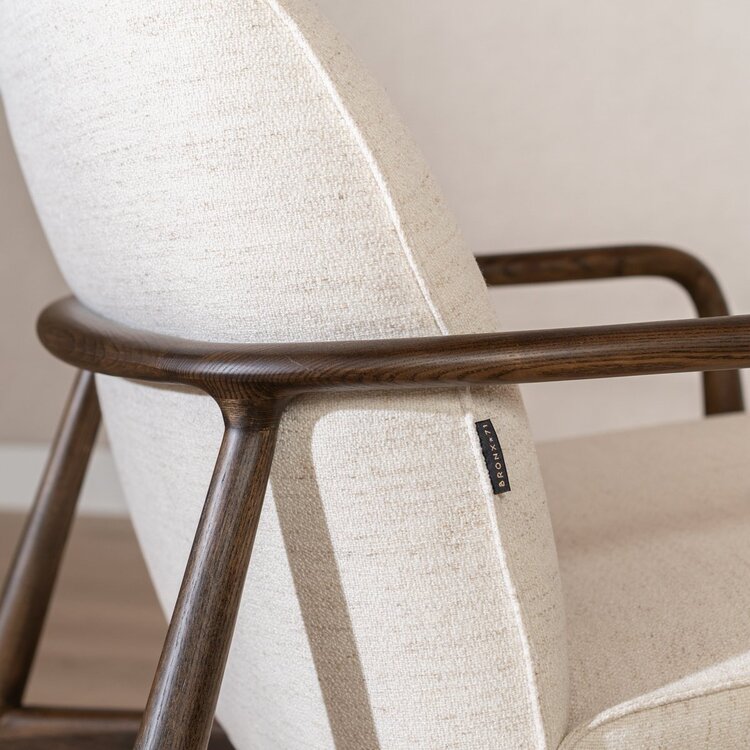 Sessel Vidar Leinen Off white