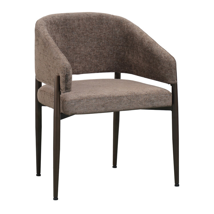 Esszimmerstuhl Bret Samt braun