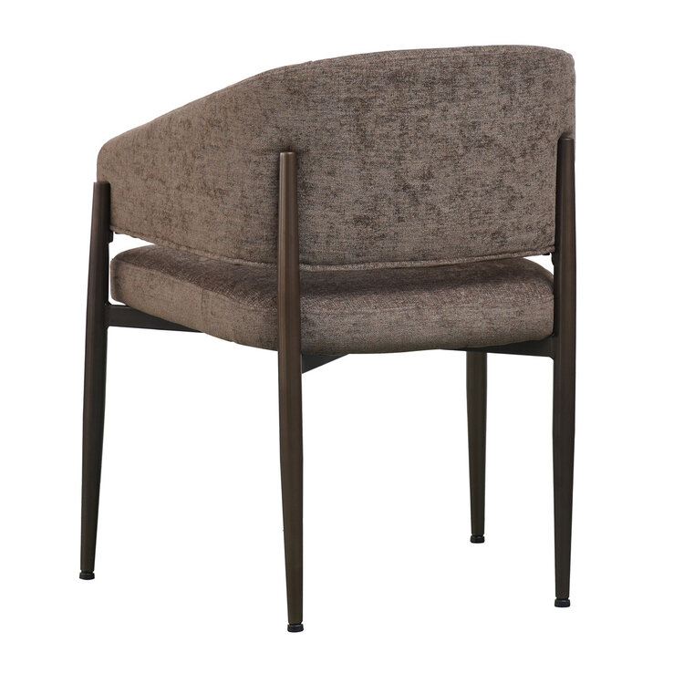 Esszimmerstuhl Bret Samt braun