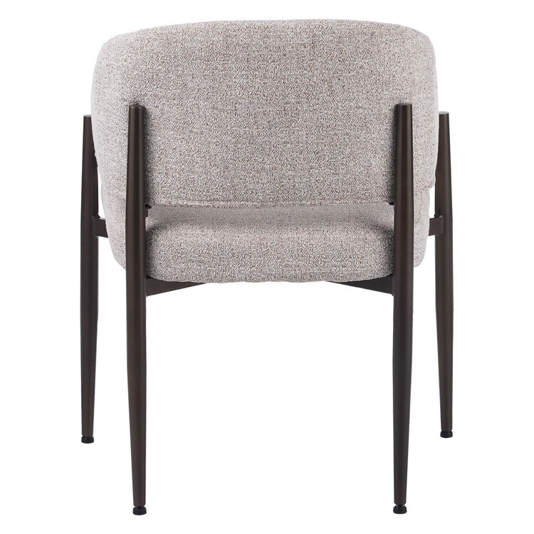 Esszimmerstuhl Bret Stoff off white/braun