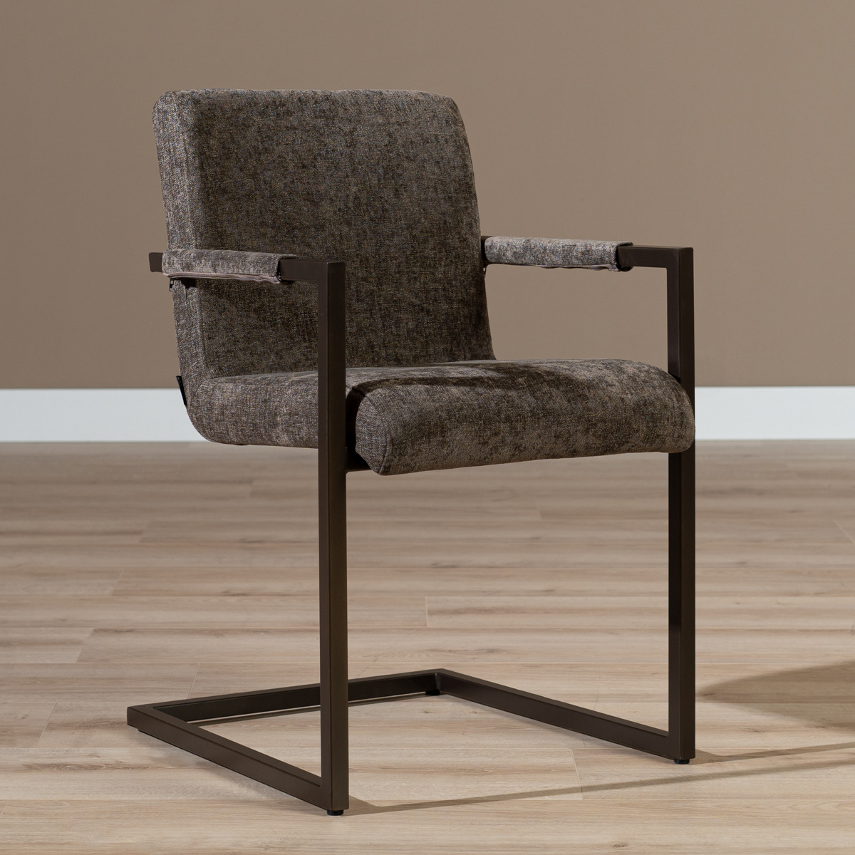 Esszimmerstuhl Lio Samt braun