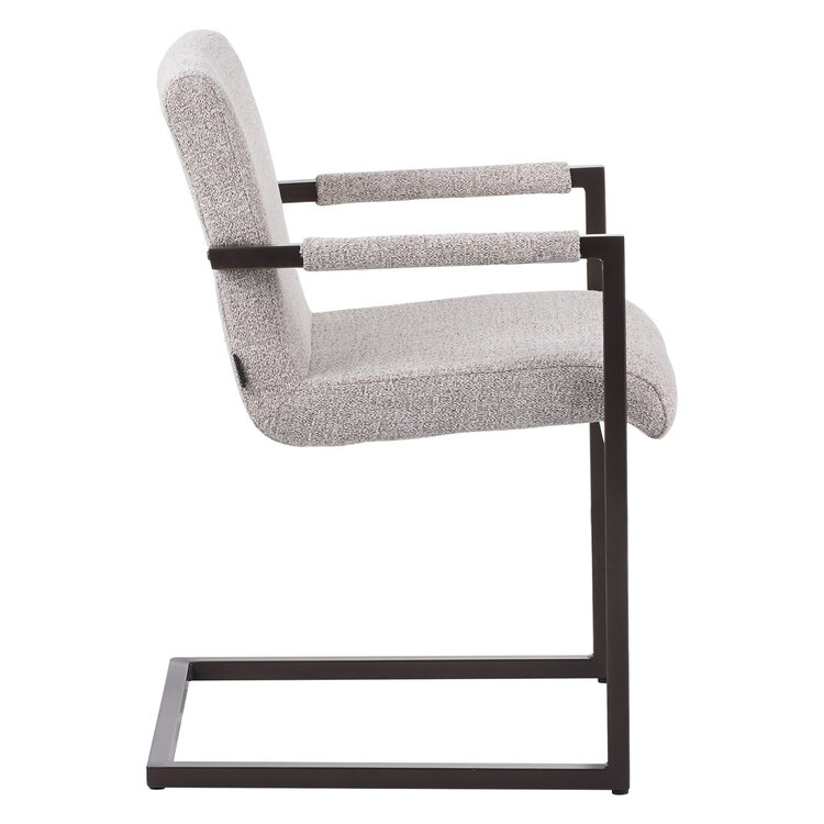 Esszimmerstuhl Lio Stoff off white/braun