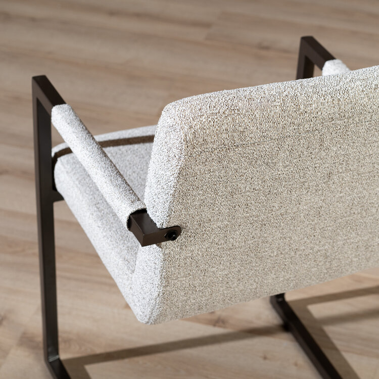 Esszimmerstuhl Lio Stoff off white/braun