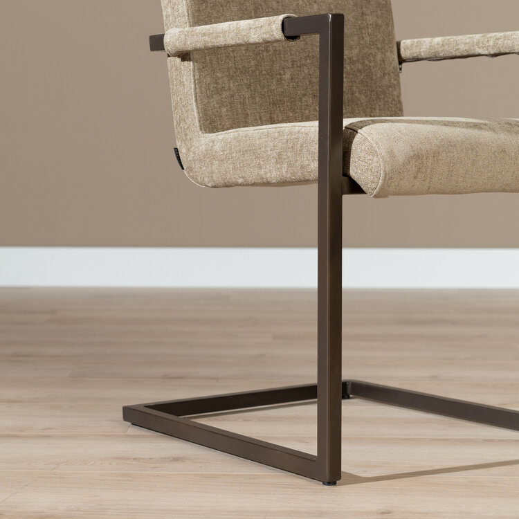 Esszimmerstuhl Lio Samt taupe