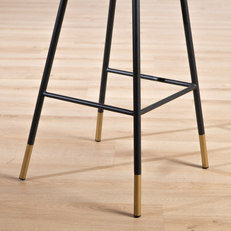 Barhocker Samt Mikky 65 - 78 cm taupe