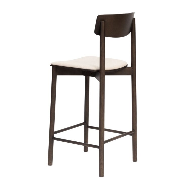 Barhocker Inez Eiche dunkel/off white 70 cm