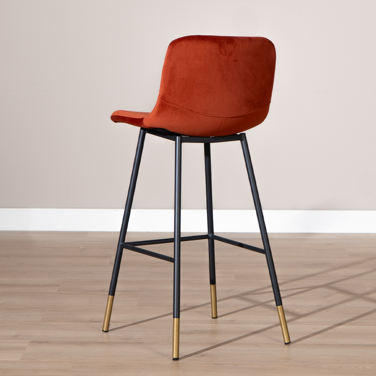 Barhocker Samt Mikky 65 - 78 cm kupfer