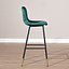 Barhocker Samt Mikky 65 - 78 cm grün
