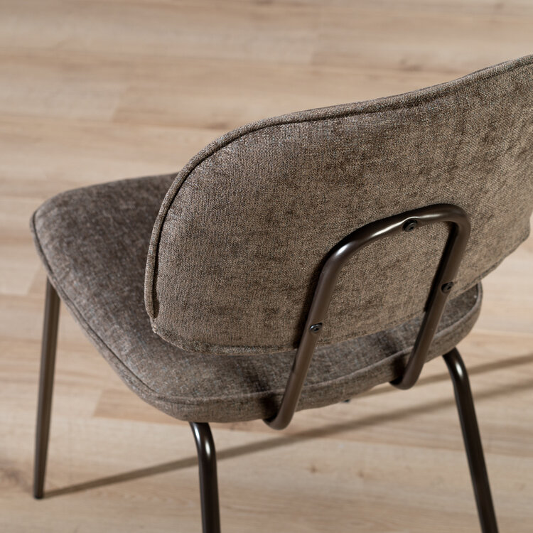 Esszimmerstuhl Samt Javi braun