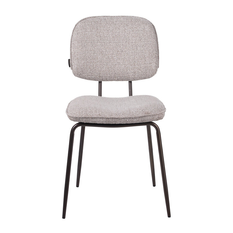 Esszimmerstuhl Stoff Javi off white/braun