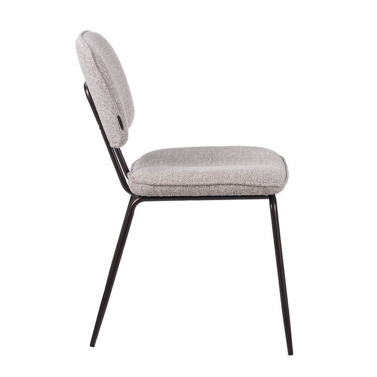 Esszimmerstuhl Stoff Javi off white/braun