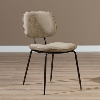 Esszimmerstuhl Samt Javi taupe