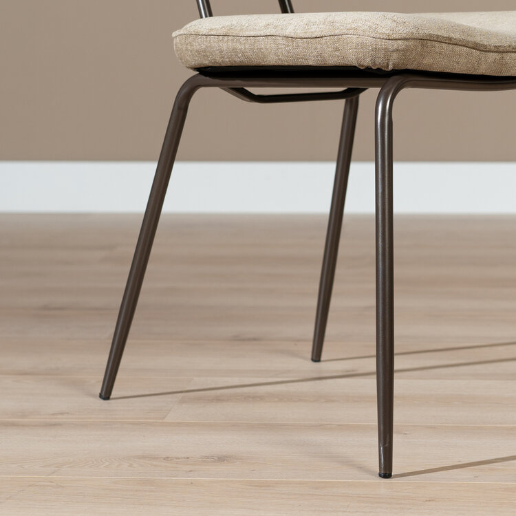 Esszimmerstuhl Samt Javi taupe