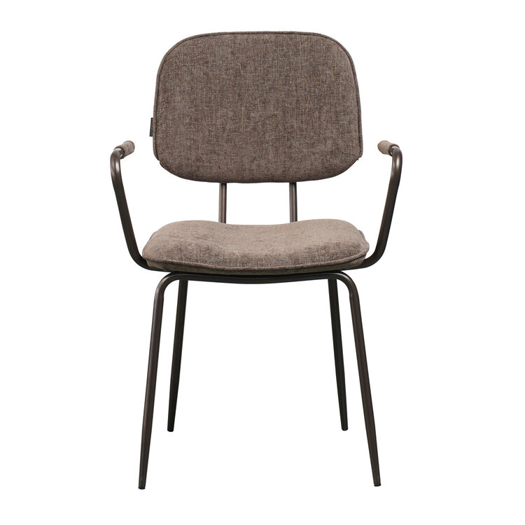 Esszimmerstuhl Samt Jethro braun