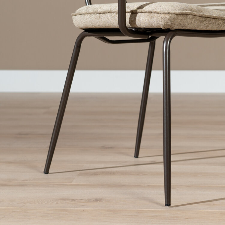 Esszimmerstuhl Samt Jethro taupe