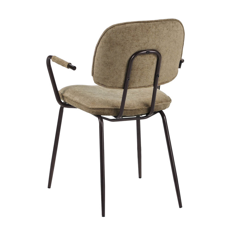 Esszimmerstuhl Samt Jethro taupe