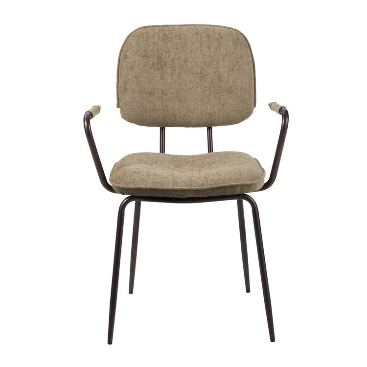 Esszimmerstuhl Samt Jethro taupe