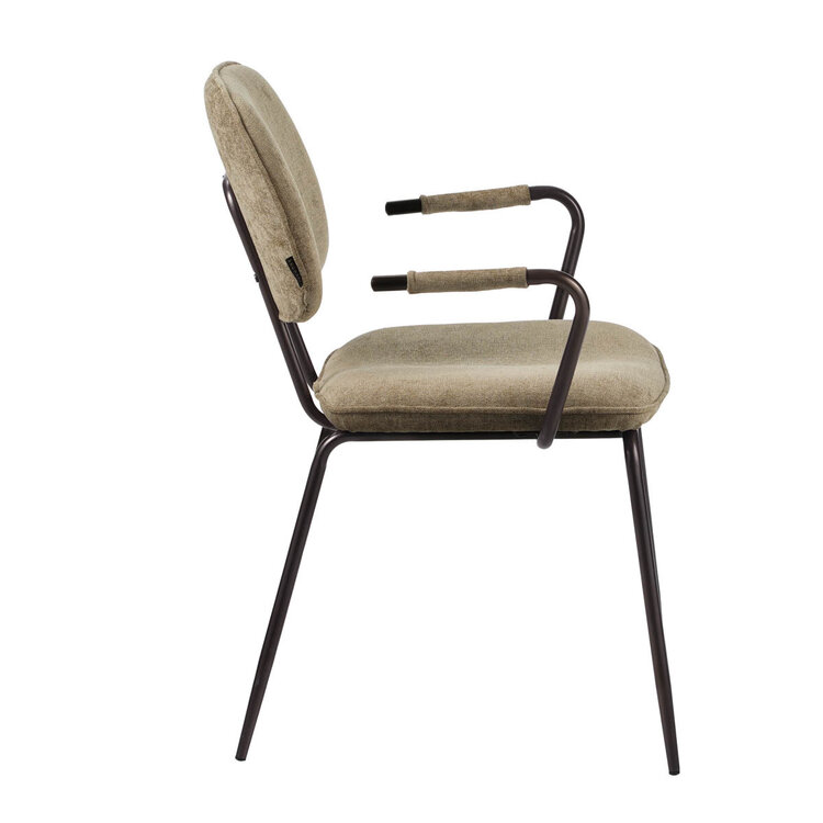 Esszimmerstuhl Samt Jethro taupe