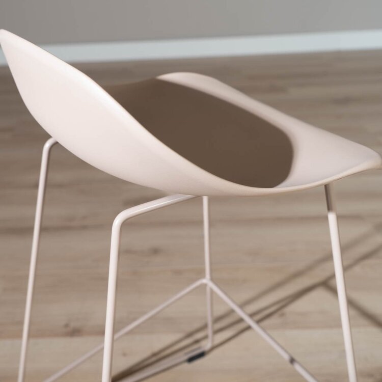 Skandinavischer Barhocker Ellen taupe 66 cm