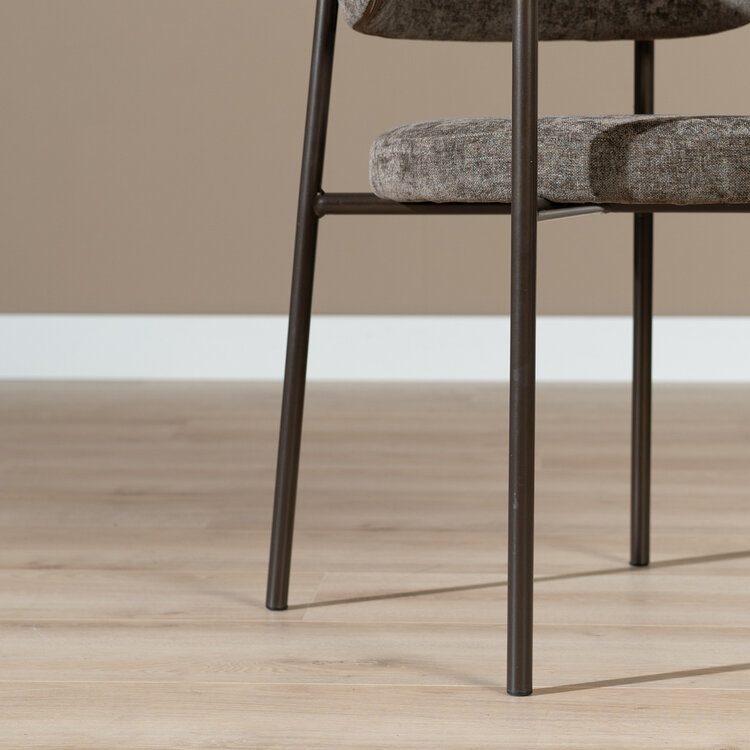 Esszimmerstuhl Gio Samt braun