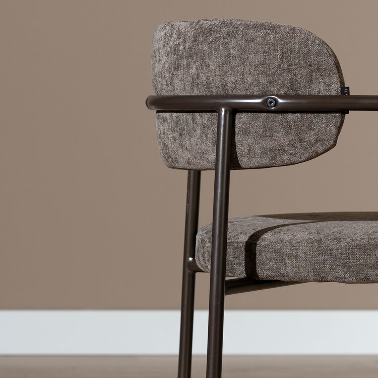 Esszimmerstuhl Gio Samt braun