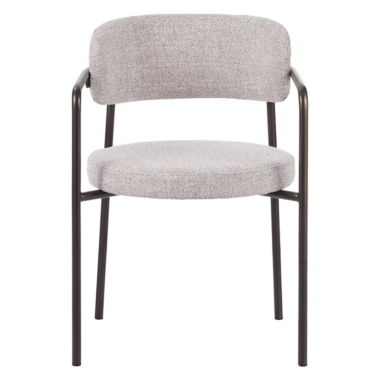 Esszimmerstuhl Gio Stoff off white/braun