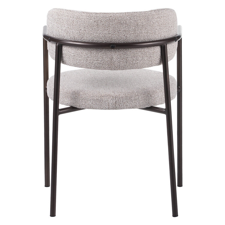 Esszimmerstuhl Gio Stoff off white/braun