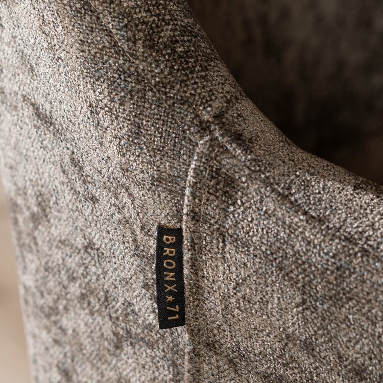 Esszimmerstuhl Kay Samt drehbar braun