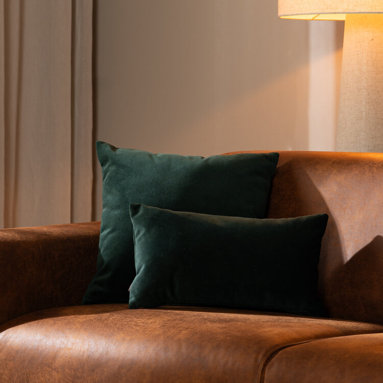 Samt Kissen Anna grün 45x45 cm