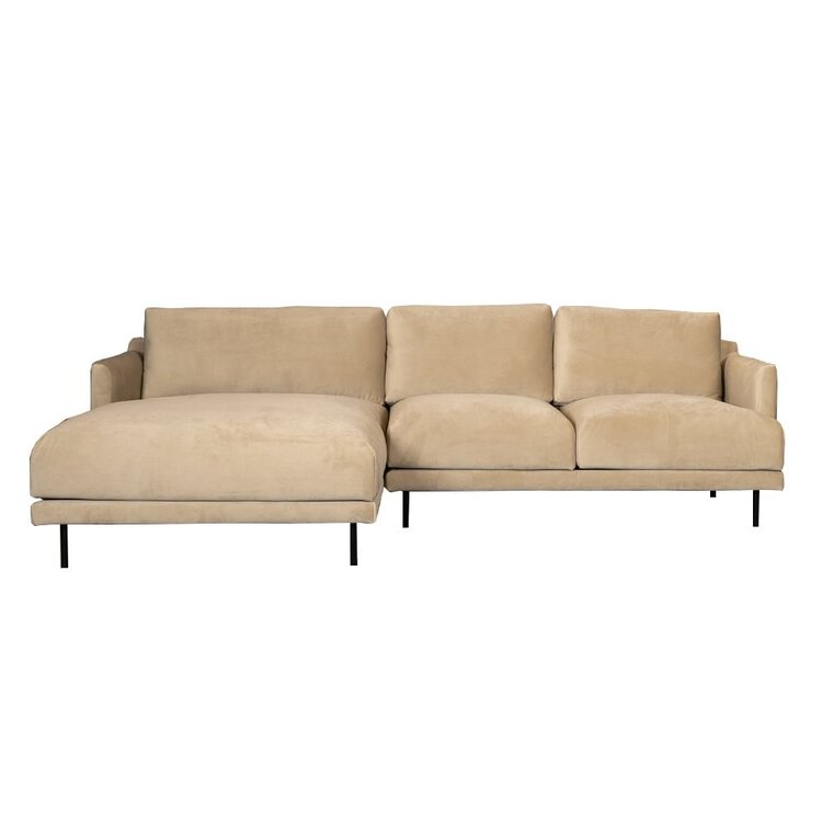 Ecksofa Denver Samt beige links