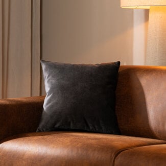 Samt Kissen Beau anthrazit 45x45 cm