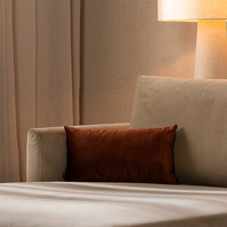 Samt Kissen Beau kupfer 25x45 cm