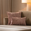 Kissen Juna Chenille Stoff rosa 45x45 cm