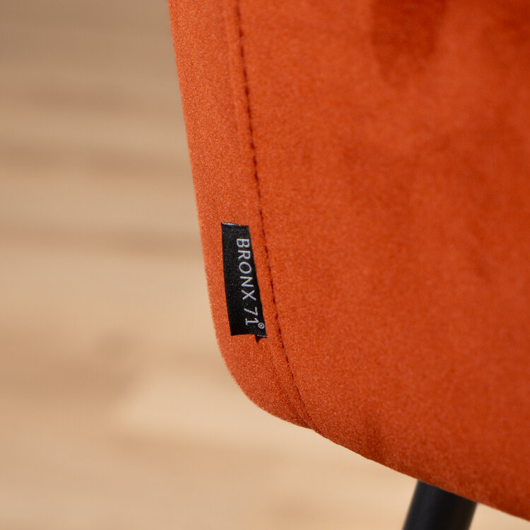 Barhocker Samt Fiona 65 - 78 cm kupfer