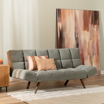 Schlafsofa 1,5-Sitzer Timo recycelter Stoff grün