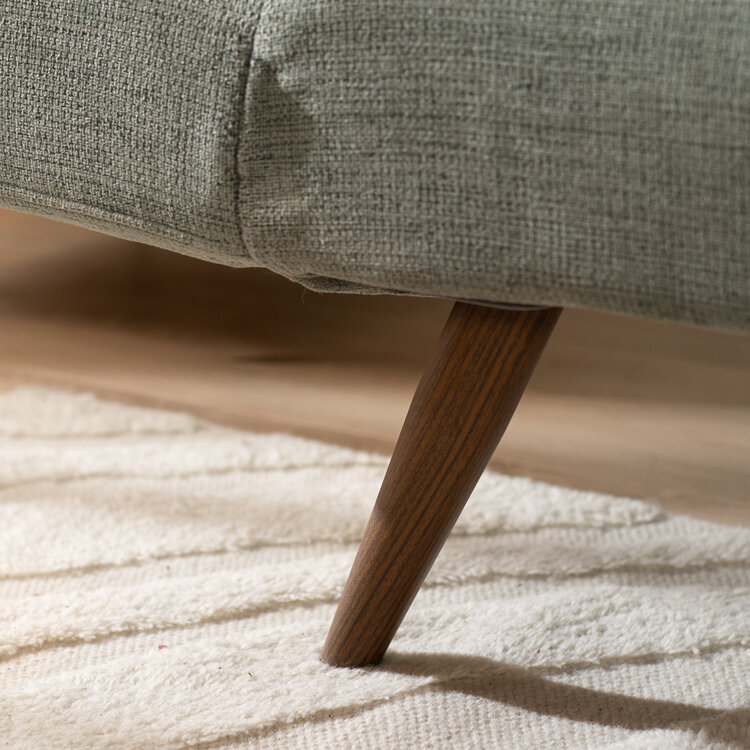 Schlafsofa 1,5-Sitzer Timo  recycelter Stoff grün