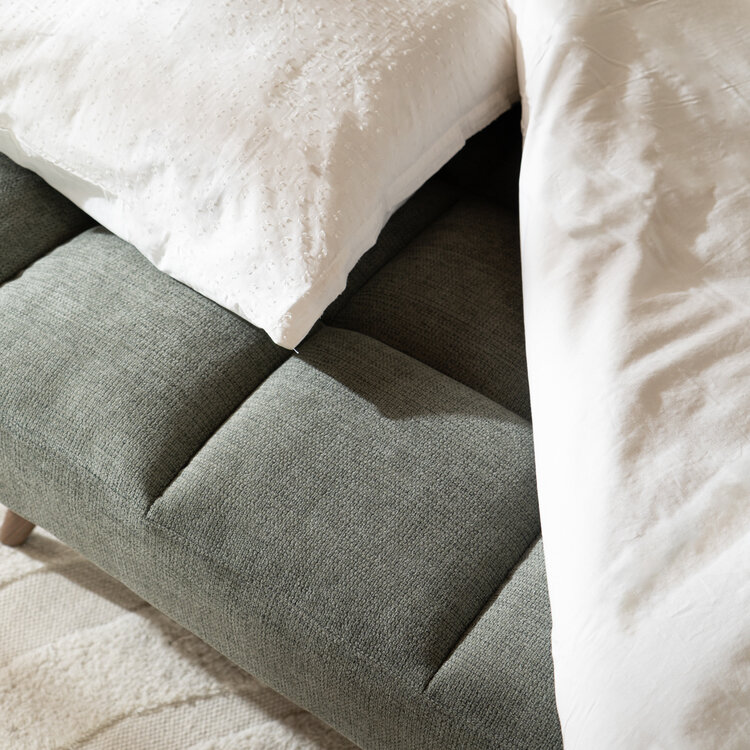 Schlafsofa 1,5-Sitzer Timo  recycelter Stoff grün