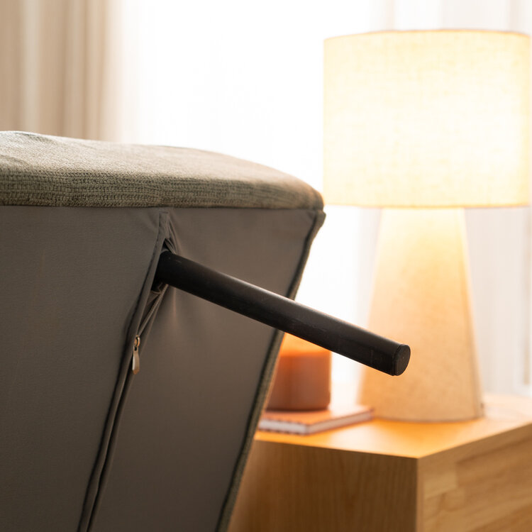 Schlafsofa 1,5-Sitzer Timo  recycelter Stoff grün