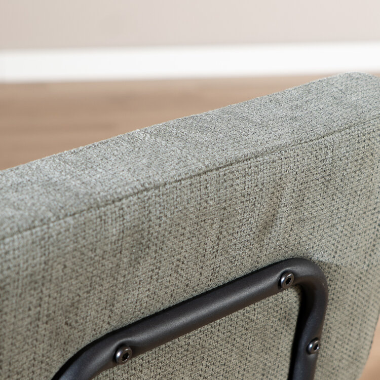 Barhocker Espen recycelter Stoff grün 64 - 77 cm