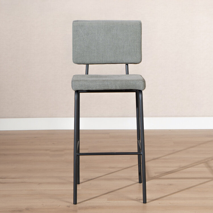 Barhocker Espen recycelter Stoff grün 64 - 77 cm