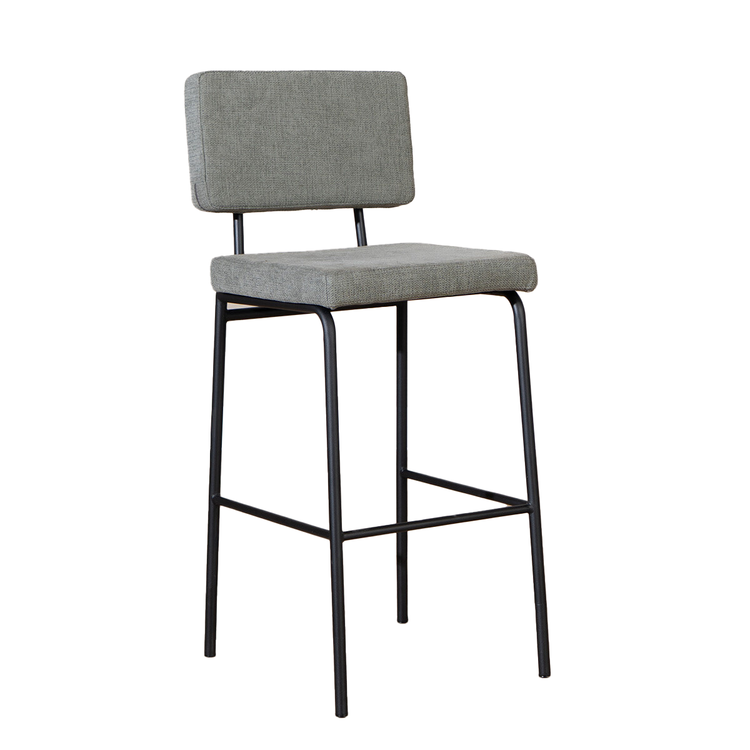 Barhocker Espen recycelter Stoff grün 64 - 77 cm