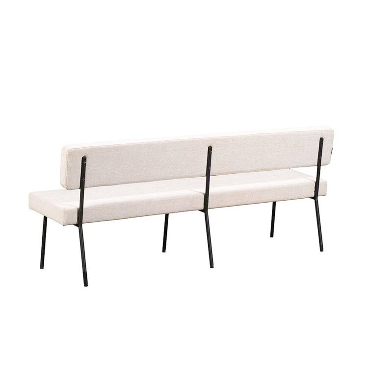 Esszimmerbank recycelter Stoff Espen beige 190 cm