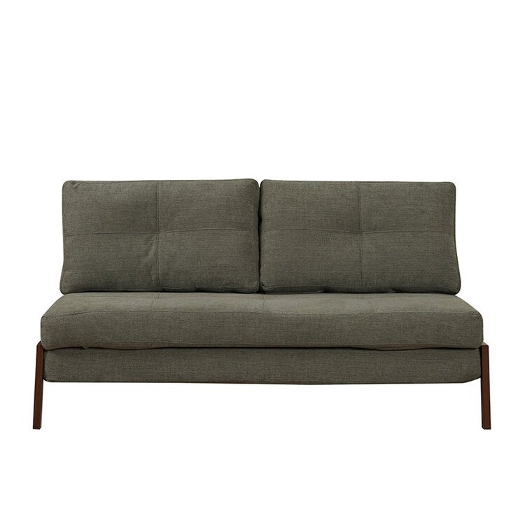 Schlafsofa 2-Sitzer Mikko recycelter Stoff grün