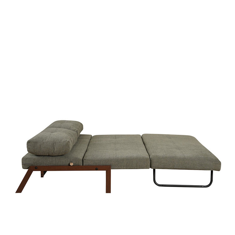 Schlafsofa 2-Sitzer Mikko recycelter Stoff grün