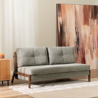 Schlafsofa 2-Sitzer Mikko recycelter Stoff grün